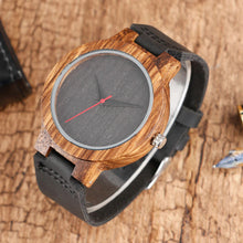 Bamboo Watch with Black Dial Quartz Analog Wristwatch, Model BB914 - Bamboobud