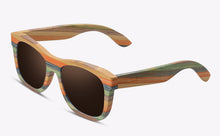 Bamboo Sunglasses Polarized Skateboard style, color brown, Model BB281 - bamboobud.com