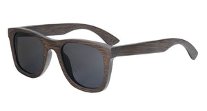 Bamboo sunglasses men, women polarized UV400 mirror all wood sunglasses, color black, Model BB412 - bamboobud.com
