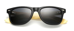 Best Bamboo Sunglasses with UV400, color natt black, Model BB408 - bamboobud.com