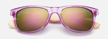 Best Bamboo Sunglasses with UV400, color purple mercury, Model BB408 - bamboobud.com