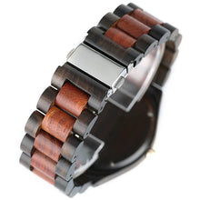 Bamboo Wooden Watch with number face in contrast wood shade, Model BB918 - Bamboobud
