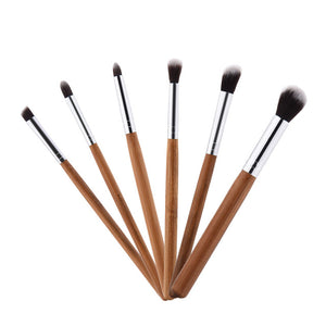 Fulljion Brand 6 Pieces Professional Bamboo Makeup Brush Set