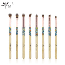 8 Piece Anmor Brand Bamboo Make Up Brush Set